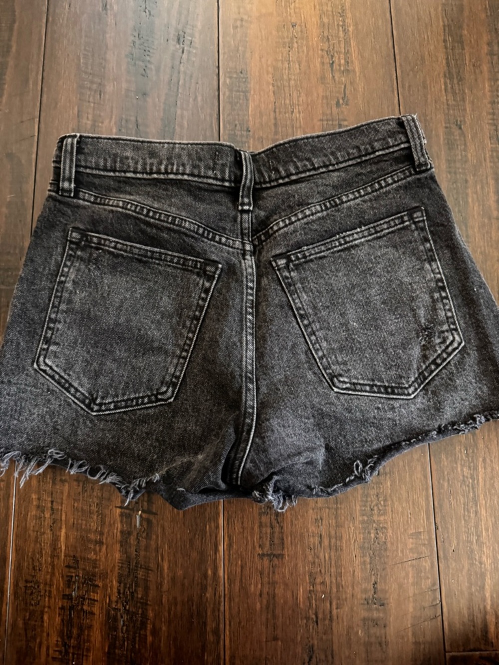 Abercrombie Black Denim Cutoff Shorts - Picture 5 of 6